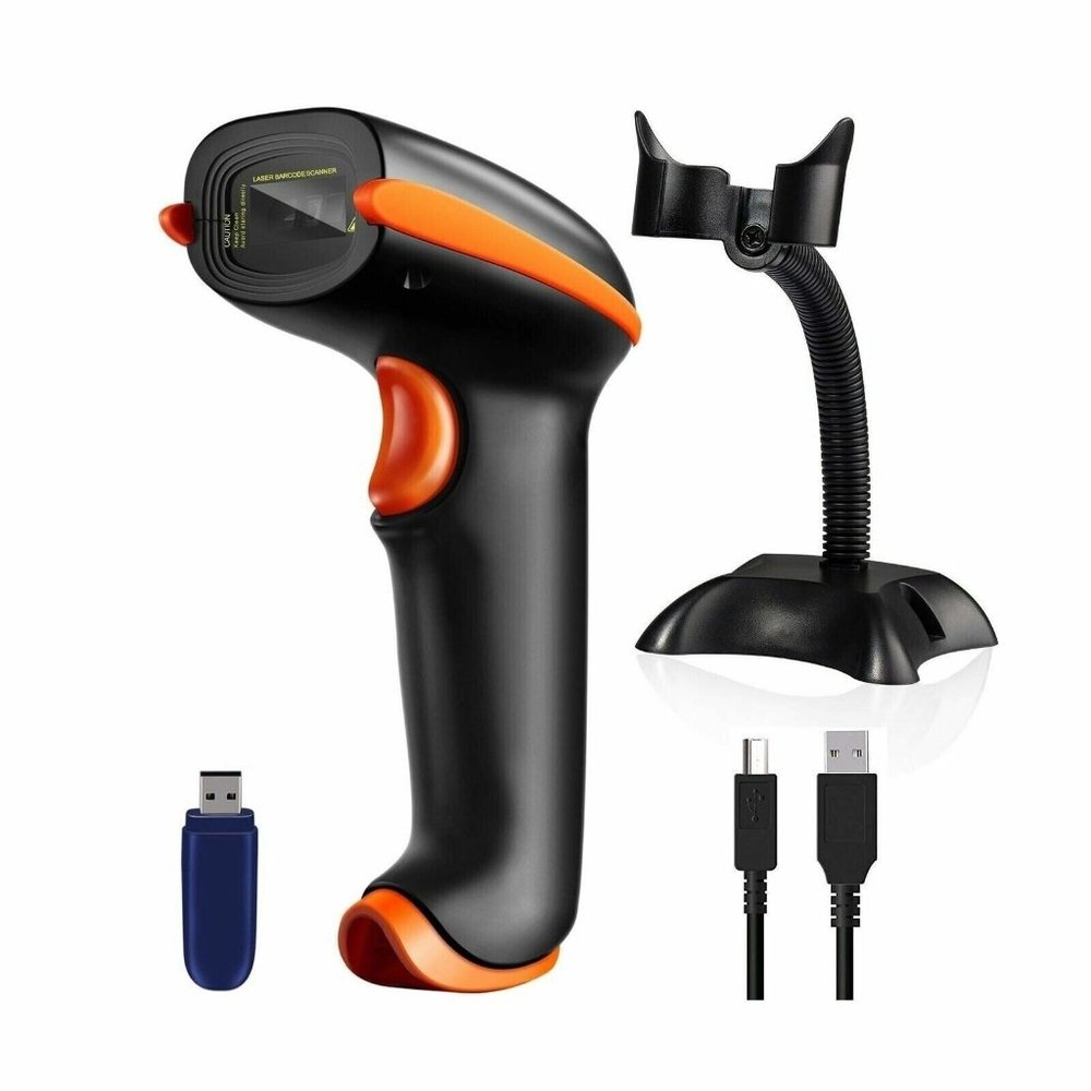 Tera Barcode Scanner Wireless Versatile 2-in-1 2.4Ghz Wireless+USB 2.0 W…